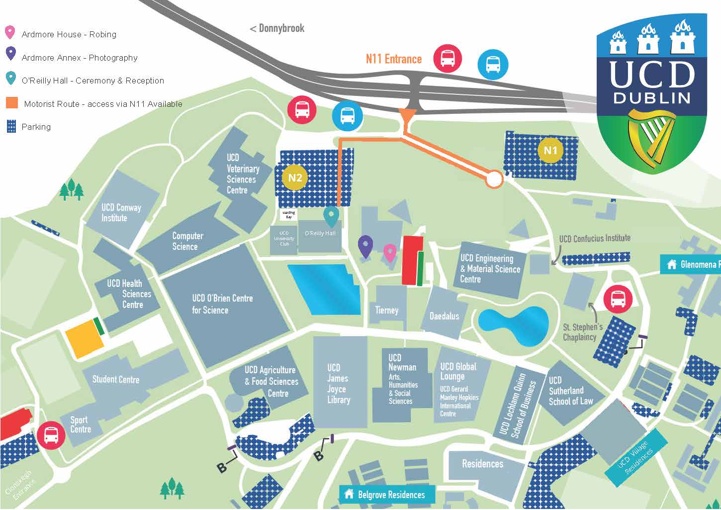 UCD Campus Map - May & June 2025